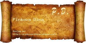 Pinkova Dina névjegykártya